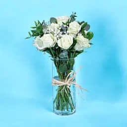 Clear Rose Vase 0015